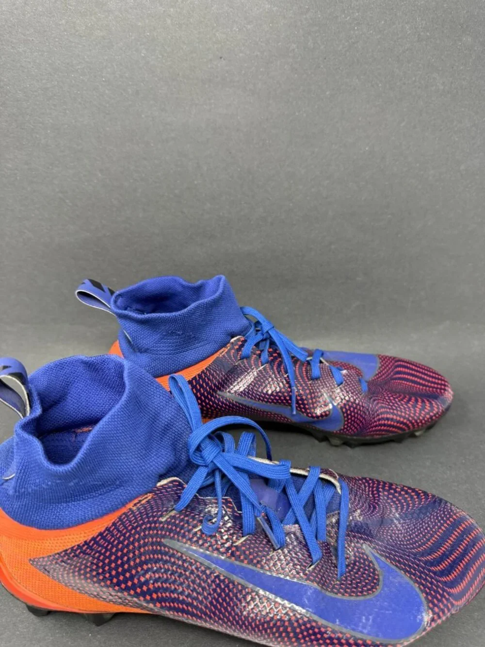 Nike ID Vapor Untouchable Football Cleat Blue Mens 10 Shoes AR1864-992